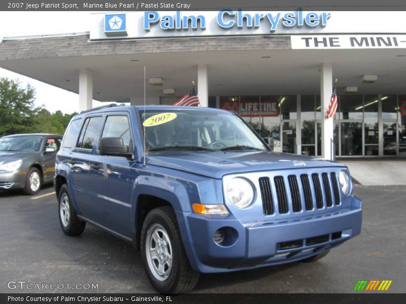 Marine Blue Pearl / Pastel Slate Gray 2007 Jeep Patriot Sport