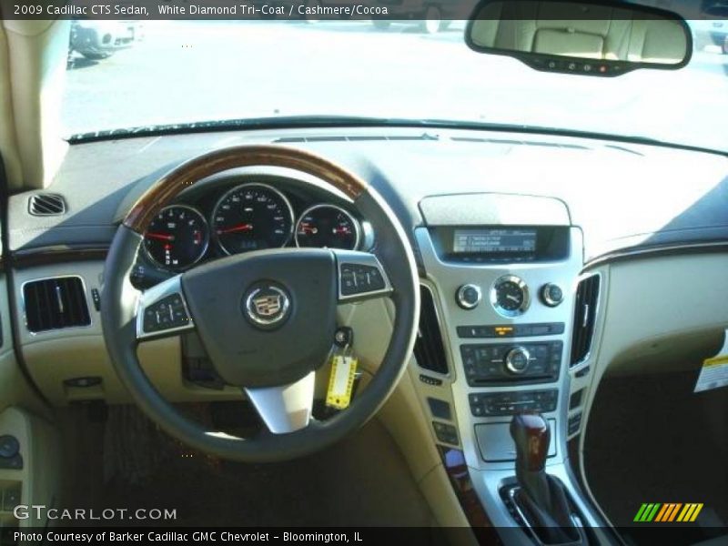 White Diamond Tri-Coat / Cashmere/Cocoa 2009 Cadillac CTS Sedan