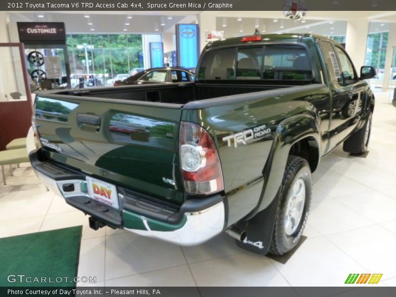 Spruce Green Mica / Graphite 2012 Toyota Tacoma V6 TRD Access Cab 4x4