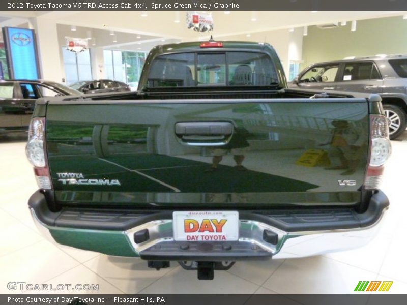 Spruce Green Mica / Graphite 2012 Toyota Tacoma V6 TRD Access Cab 4x4