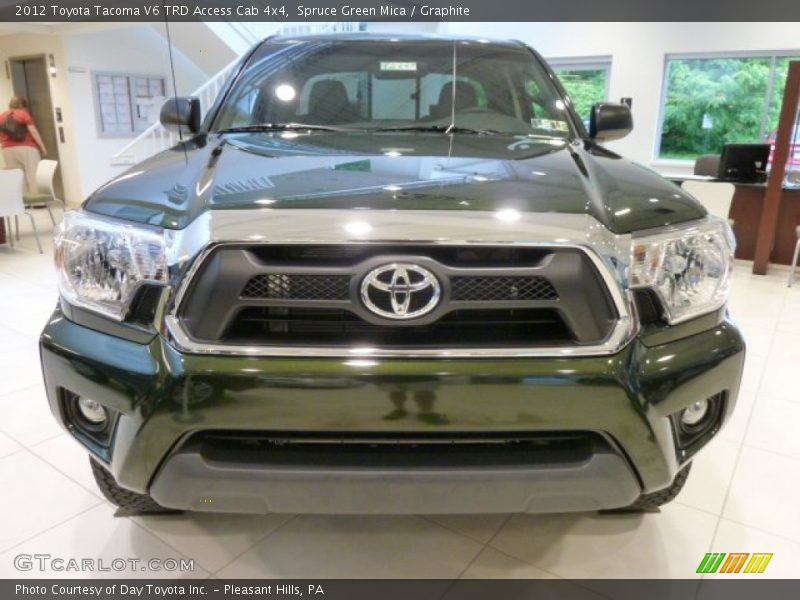 Spruce Green Mica / Graphite 2012 Toyota Tacoma V6 TRD Access Cab 4x4