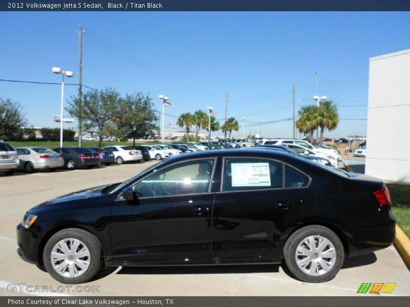 Black / Titan Black 2012 Volkswagen Jetta S Sedan