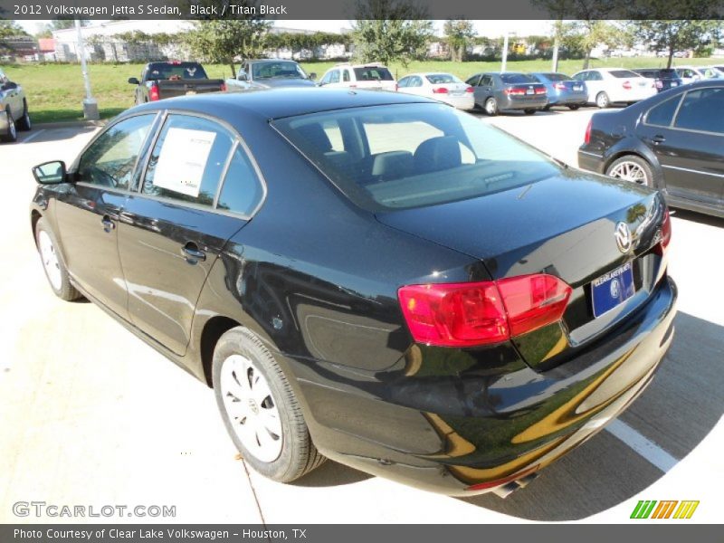 Black / Titan Black 2012 Volkswagen Jetta S Sedan