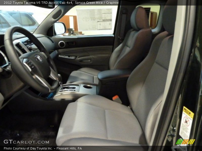 Spruce Green Mica / Graphite 2012 Toyota Tacoma V6 TRD Access Cab 4x4