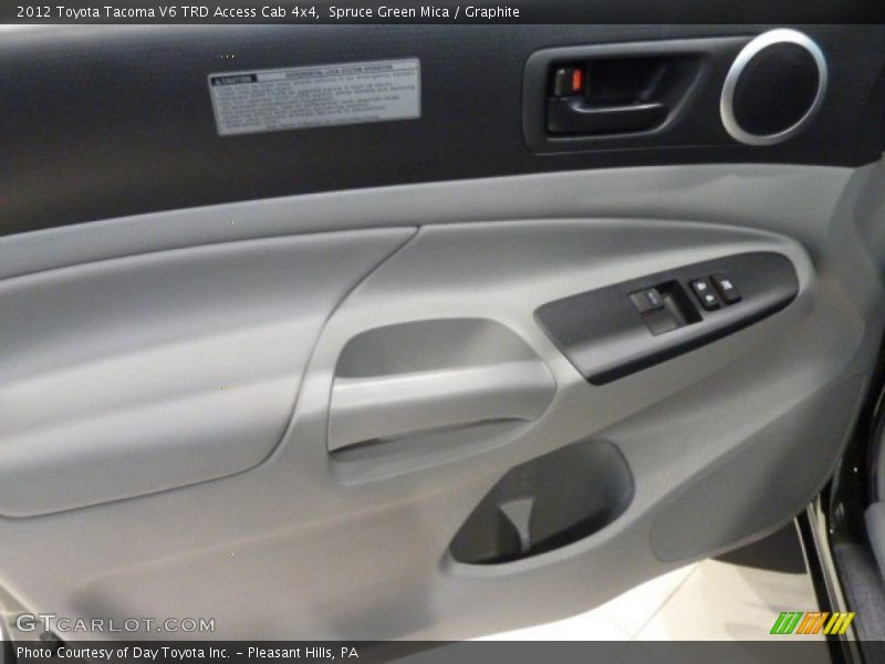 Spruce Green Mica / Graphite 2012 Toyota Tacoma V6 TRD Access Cab 4x4