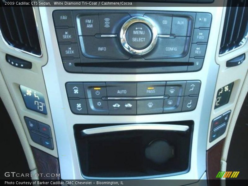 White Diamond Tri-Coat / Cashmere/Cocoa 2009 Cadillac CTS Sedan