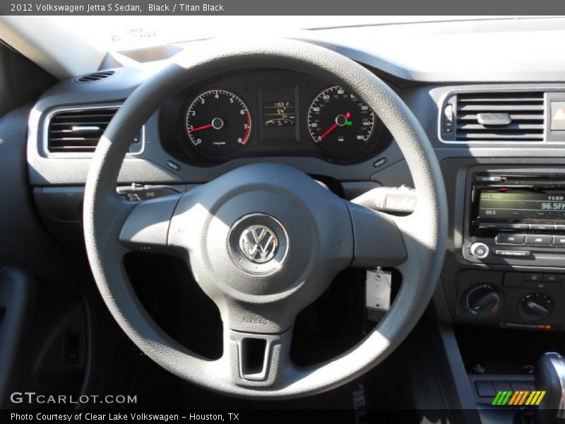 Black / Titan Black 2012 Volkswagen Jetta S Sedan