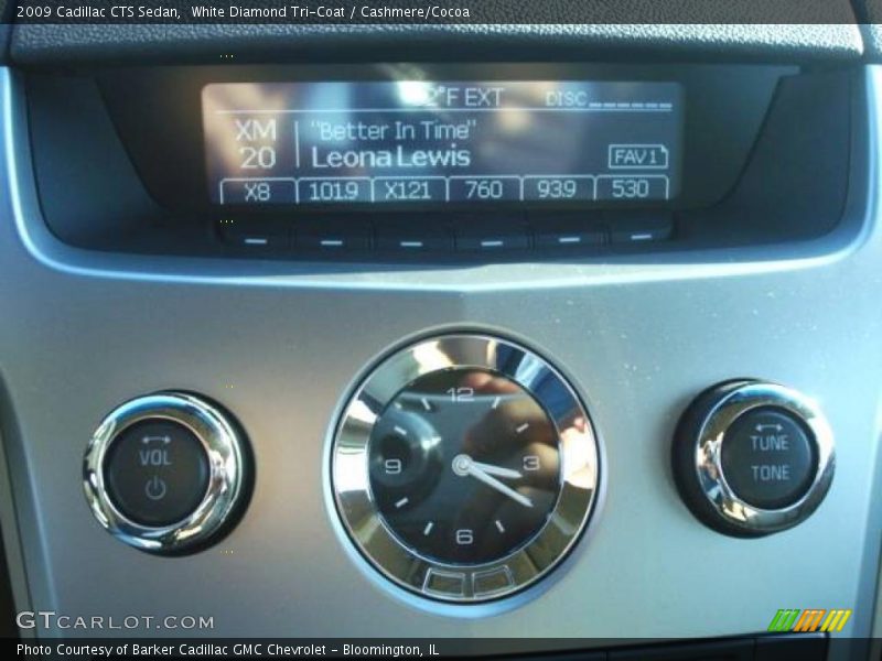 White Diamond Tri-Coat / Cashmere/Cocoa 2009 Cadillac CTS Sedan