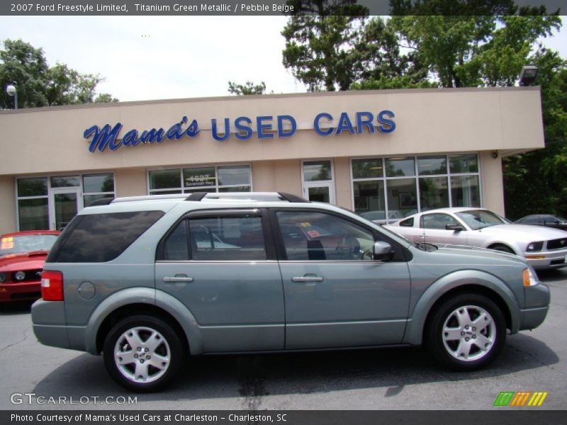 Titanium Green Metallic / Pebble Beige 2007 Ford Freestyle Limited