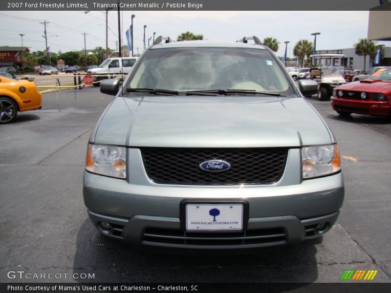 Titanium Green Metallic / Pebble Beige 2007 Ford Freestyle Limited