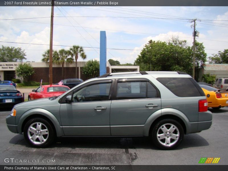 Titanium Green Metallic / Pebble Beige 2007 Ford Freestyle Limited