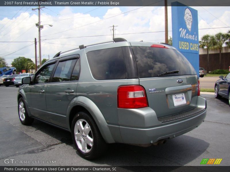 Titanium Green Metallic / Pebble Beige 2007 Ford Freestyle Limited