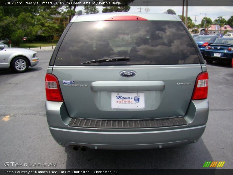Titanium Green Metallic / Pebble Beige 2007 Ford Freestyle Limited