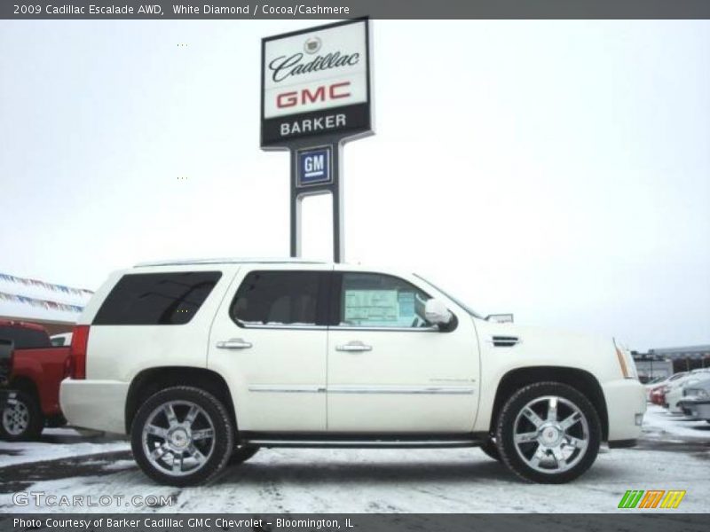 White Diamond / Cocoa/Cashmere 2009 Cadillac Escalade AWD