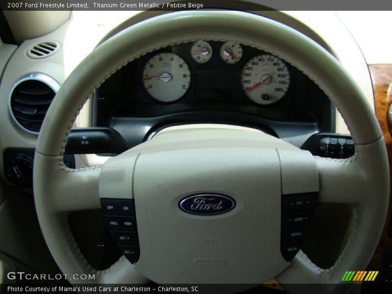Titanium Green Metallic / Pebble Beige 2007 Ford Freestyle Limited