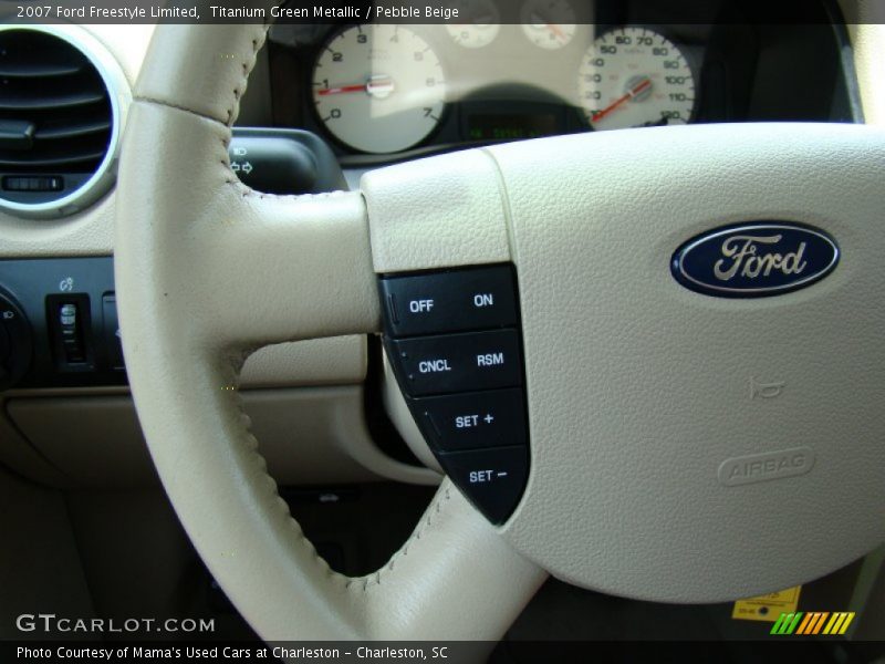 Titanium Green Metallic / Pebble Beige 2007 Ford Freestyle Limited