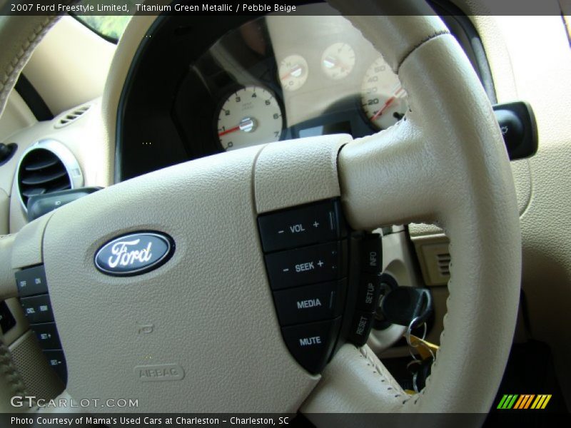 Titanium Green Metallic / Pebble Beige 2007 Ford Freestyle Limited