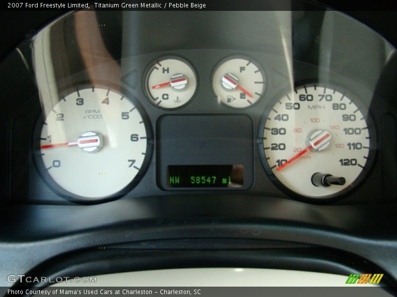 Titanium Green Metallic / Pebble Beige 2007 Ford Freestyle Limited