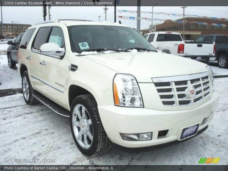 White Diamond / Cocoa/Cashmere 2009 Cadillac Escalade AWD