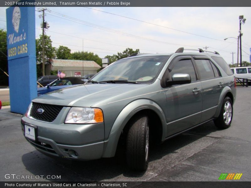 Titanium Green Metallic / Pebble Beige 2007 Ford Freestyle Limited
