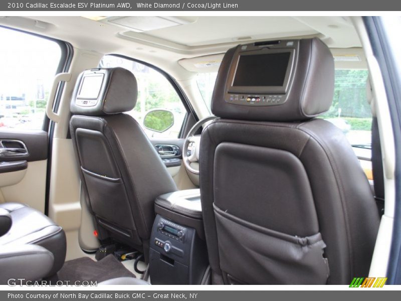 White Diamond / Cocoa/Light Linen 2010 Cadillac Escalade ESV Platinum AWD