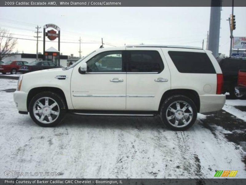 White Diamond / Cocoa/Cashmere 2009 Cadillac Escalade AWD