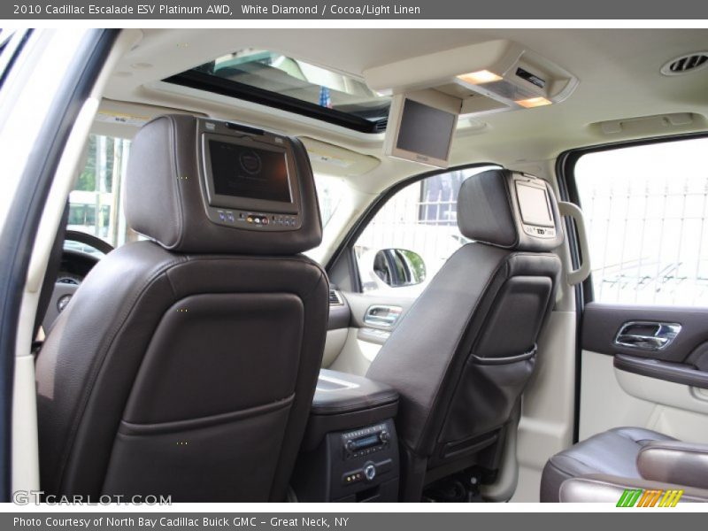 White Diamond / Cocoa/Light Linen 2010 Cadillac Escalade ESV Platinum AWD