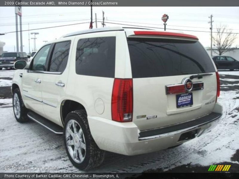 White Diamond / Cocoa/Cashmere 2009 Cadillac Escalade AWD