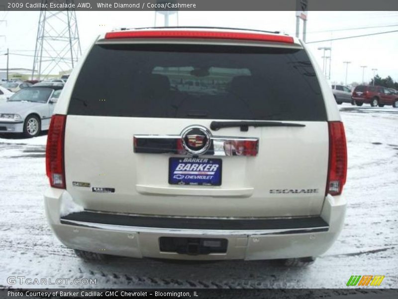 White Diamond / Cocoa/Cashmere 2009 Cadillac Escalade AWD