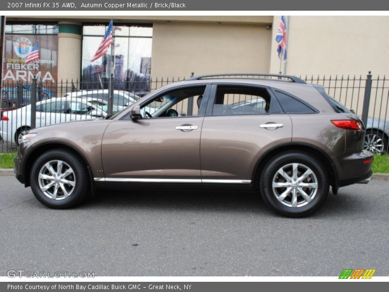 Autumn Copper Metallic / Brick/Black 2007 Infiniti FX 35 AWD