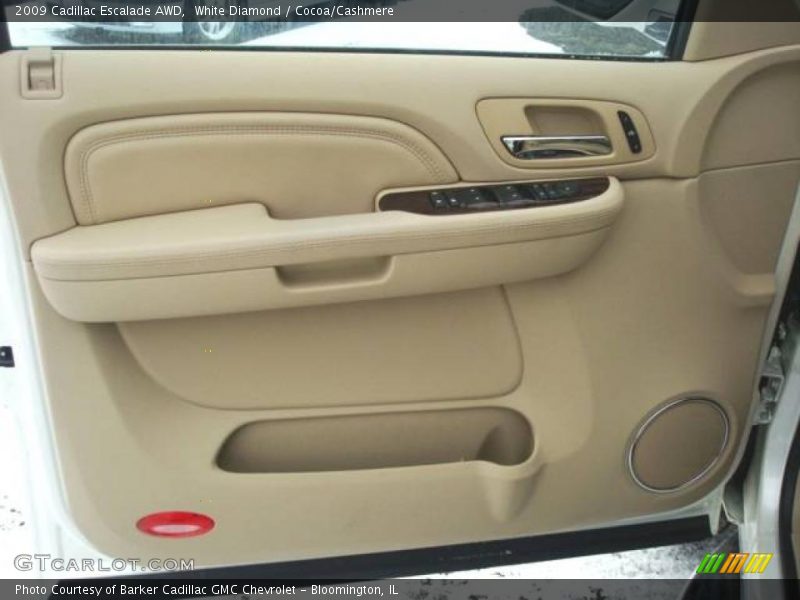 White Diamond / Cocoa/Cashmere 2009 Cadillac Escalade AWD