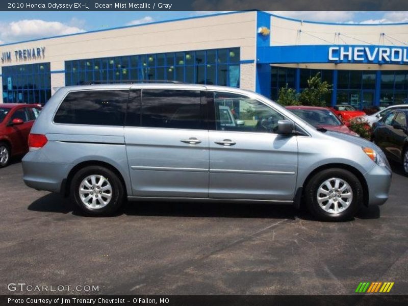 Ocean Mist Metallic / Gray 2010 Honda Odyssey EX-L