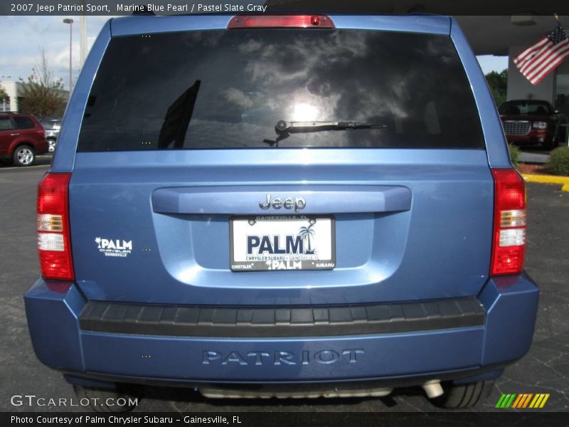 Marine Blue Pearl / Pastel Slate Gray 2007 Jeep Patriot Sport