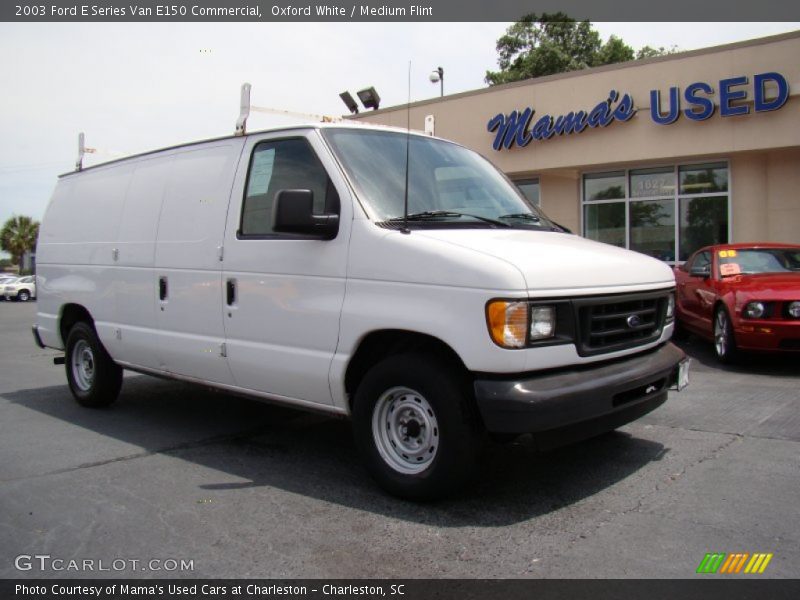 Oxford White / Medium Flint 2003 Ford E Series Van E150 Commercial