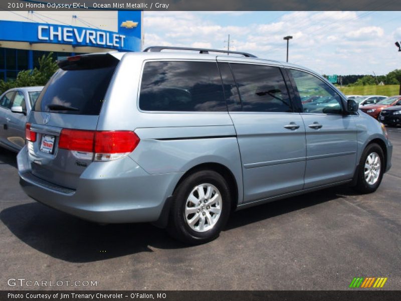 Ocean Mist Metallic / Gray 2010 Honda Odyssey EX-L