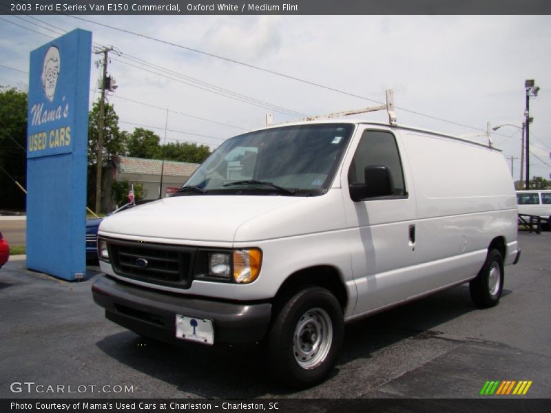Oxford White / Medium Flint 2003 Ford E Series Van E150 Commercial