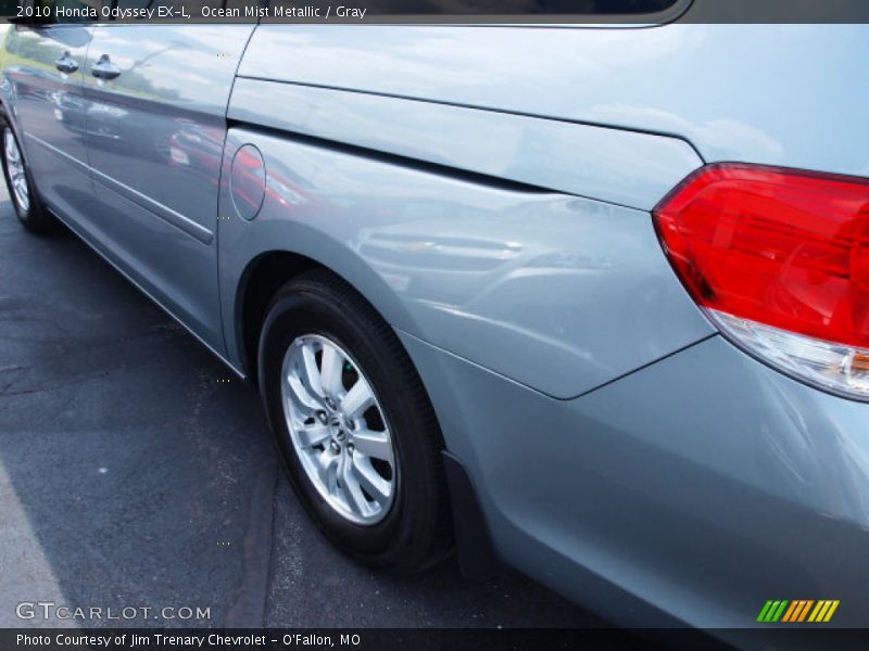 Ocean Mist Metallic / Gray 2010 Honda Odyssey EX-L