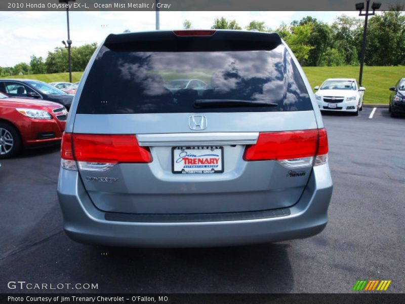 Ocean Mist Metallic / Gray 2010 Honda Odyssey EX-L