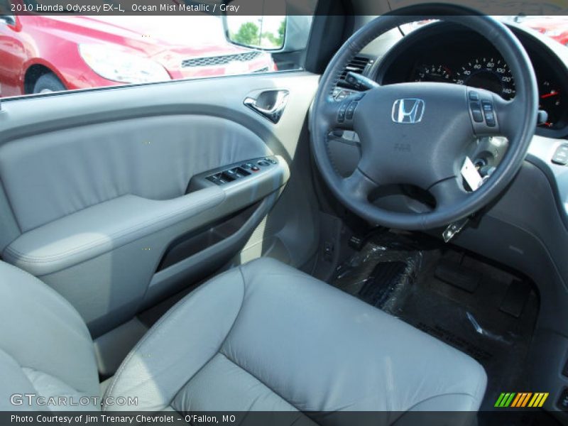 Ocean Mist Metallic / Gray 2010 Honda Odyssey EX-L