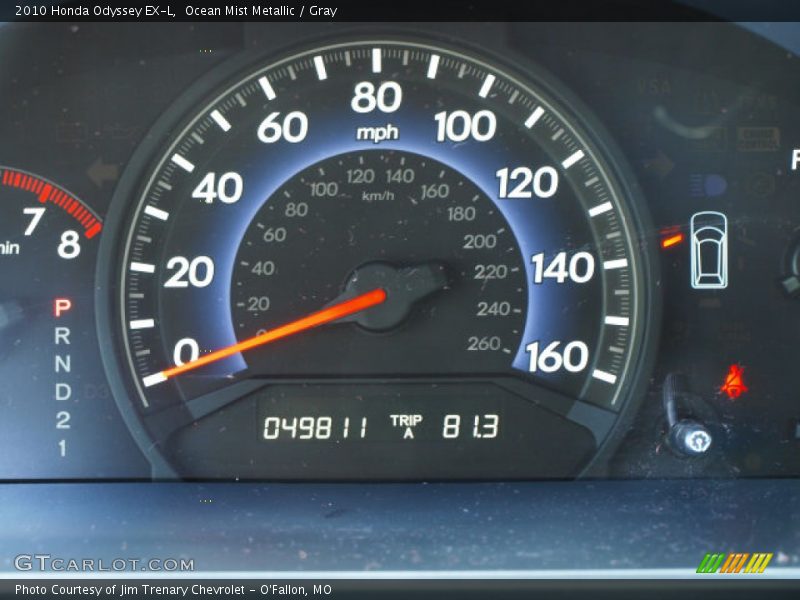 Ocean Mist Metallic / Gray 2010 Honda Odyssey EX-L