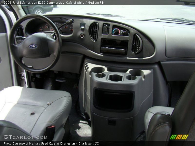 Oxford White / Medium Flint 2003 Ford E Series Van E150 Commercial