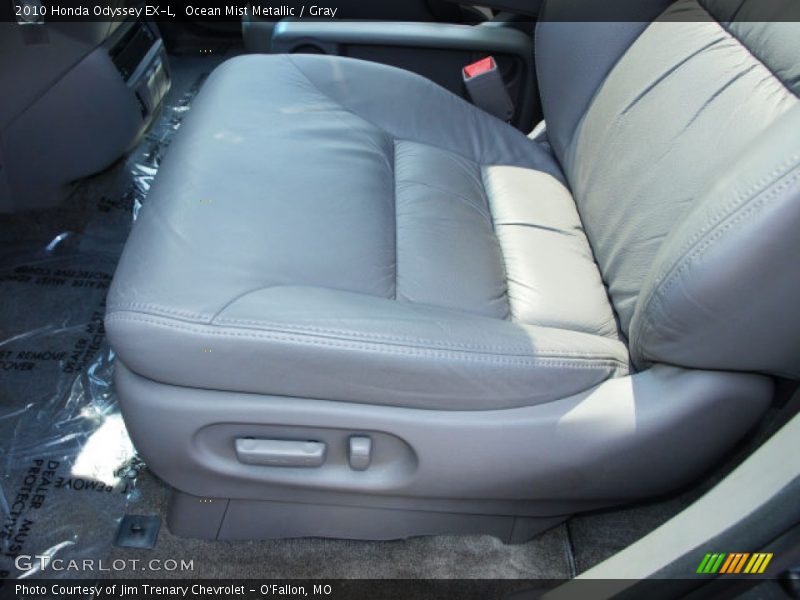 Ocean Mist Metallic / Gray 2010 Honda Odyssey EX-L
