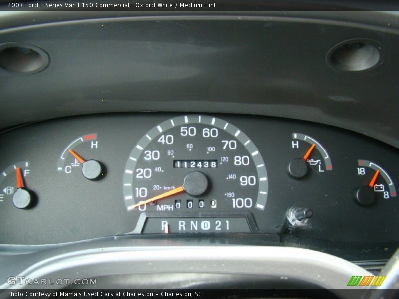 Oxford White / Medium Flint 2003 Ford E Series Van E150 Commercial
