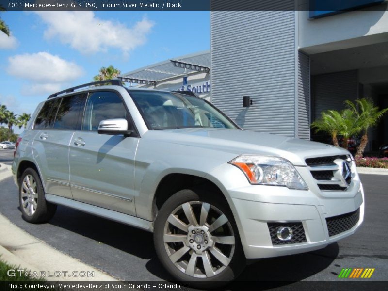 Iridium Silver Metallic / Black 2011 Mercedes-Benz GLK 350