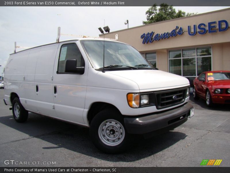 Oxford White / Medium Flint 2003 Ford E Series Van E150 Commercial