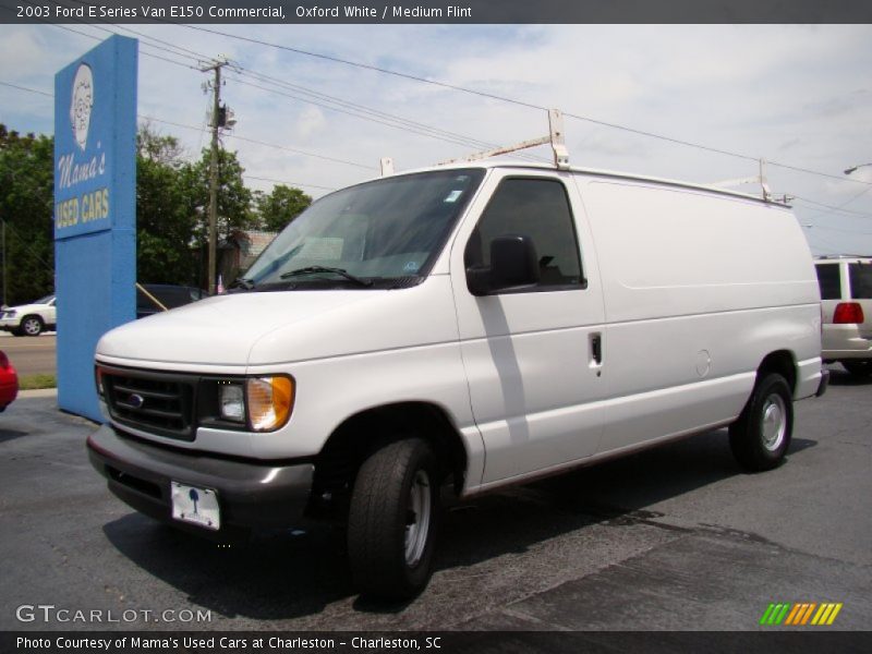 Oxford White / Medium Flint 2003 Ford E Series Van E150 Commercial