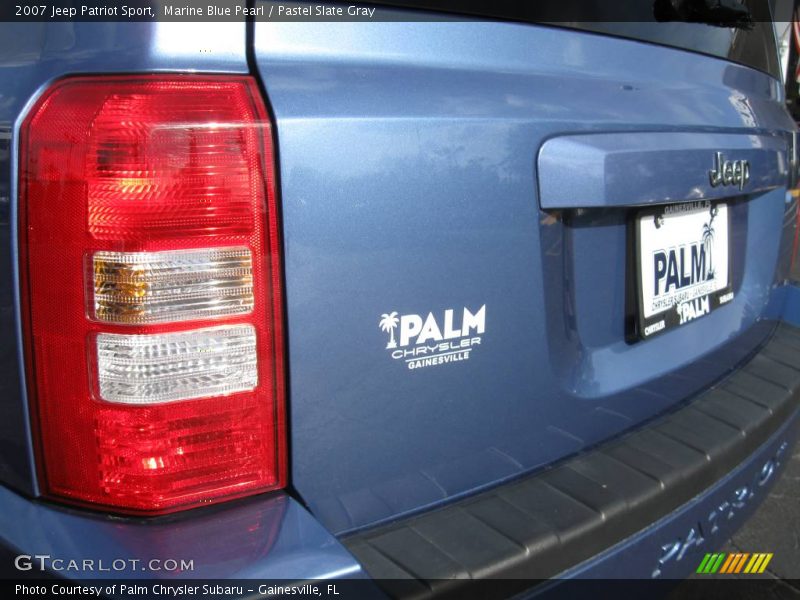 Marine Blue Pearl / Pastel Slate Gray 2007 Jeep Patriot Sport