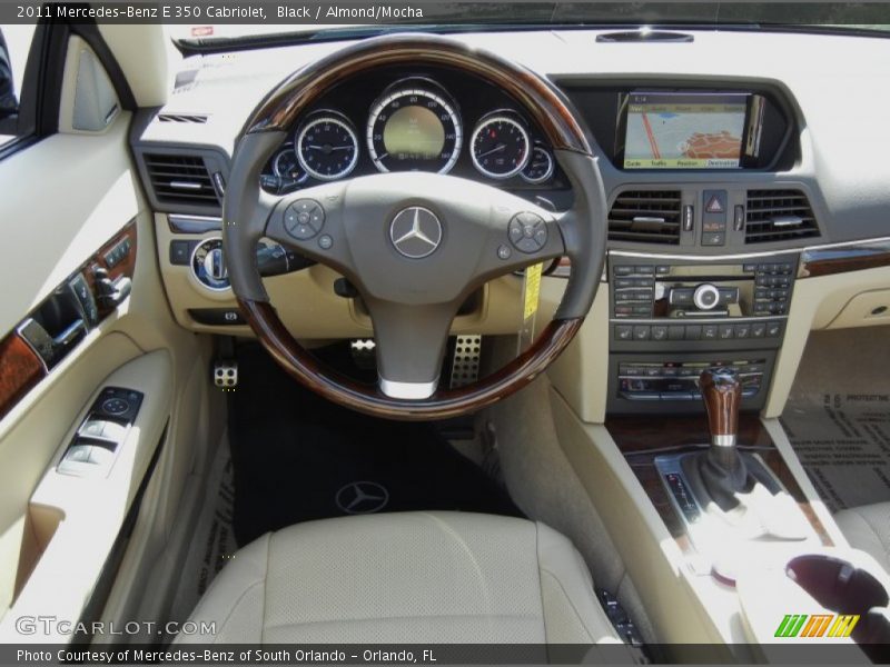 Black / Almond/Mocha 2011 Mercedes-Benz E 350 Cabriolet