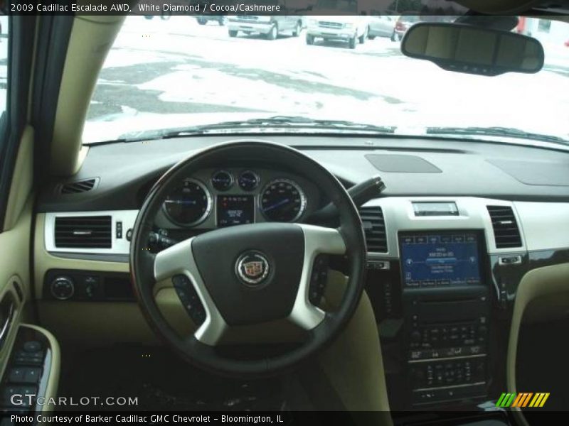 White Diamond / Cocoa/Cashmere 2009 Cadillac Escalade AWD