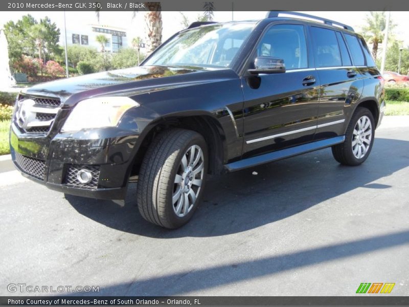 Black / Black 2010 Mercedes-Benz GLK 350